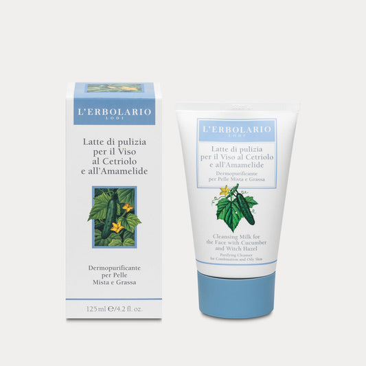 LATTE DI PULIZIA VISO CETRIOLO E AMAMELDE