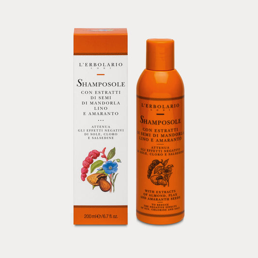 SHAMPOSOLE ESTRATTI DI SEMI DI MANDORLA LINO E AMA