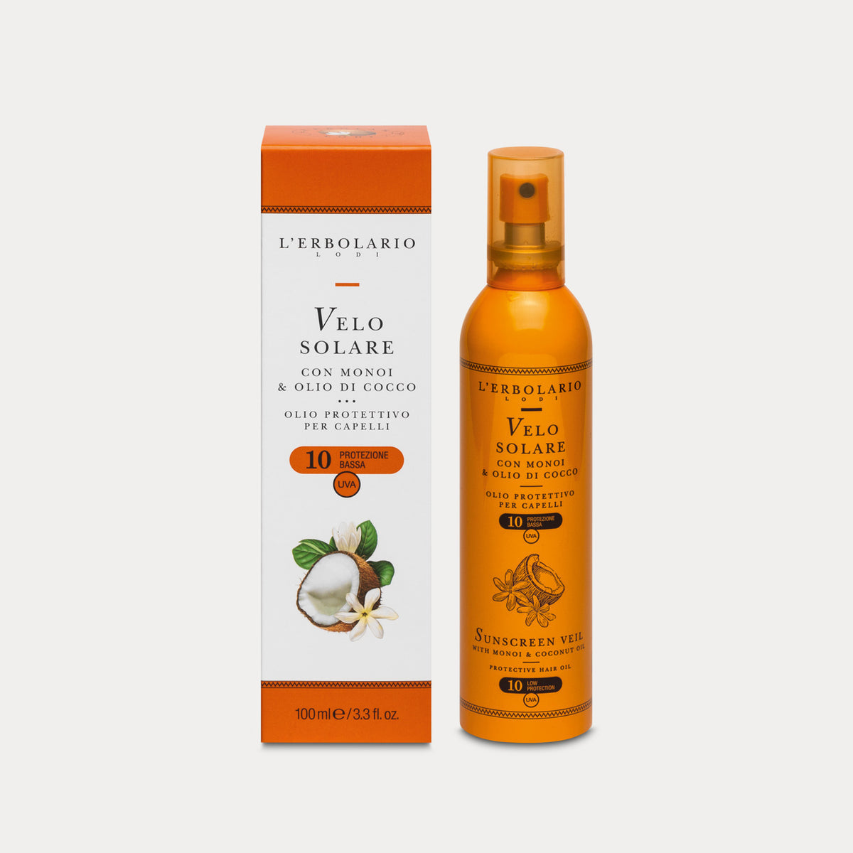 VELO SOLARE CON MONOI & OLIO DI COCCO
