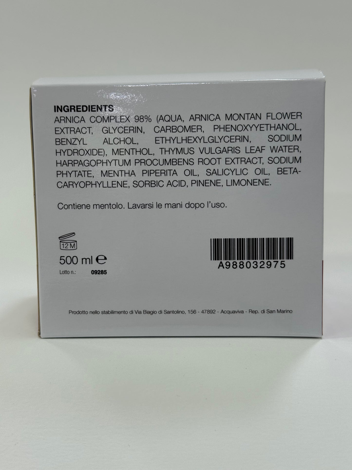 ARNICA GEL 98% 500ML